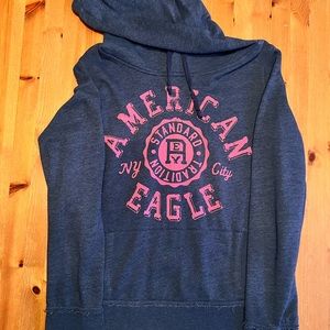 Navy blue American Eagle hoodie. Size junior XL. (Fits more like junior M.)